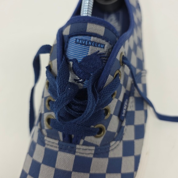 Vans Authentic Harry Potter Ravenclaw Mens 9 Womens 10.5 Blue Grey Checkerboard - Picture 7 of 10